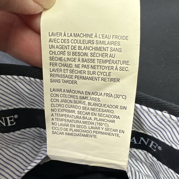 Savane Mens The Ultimate Performance Chino‎ Navy 34W / 29L Pleated Pants NWT - Picture 7 of 10